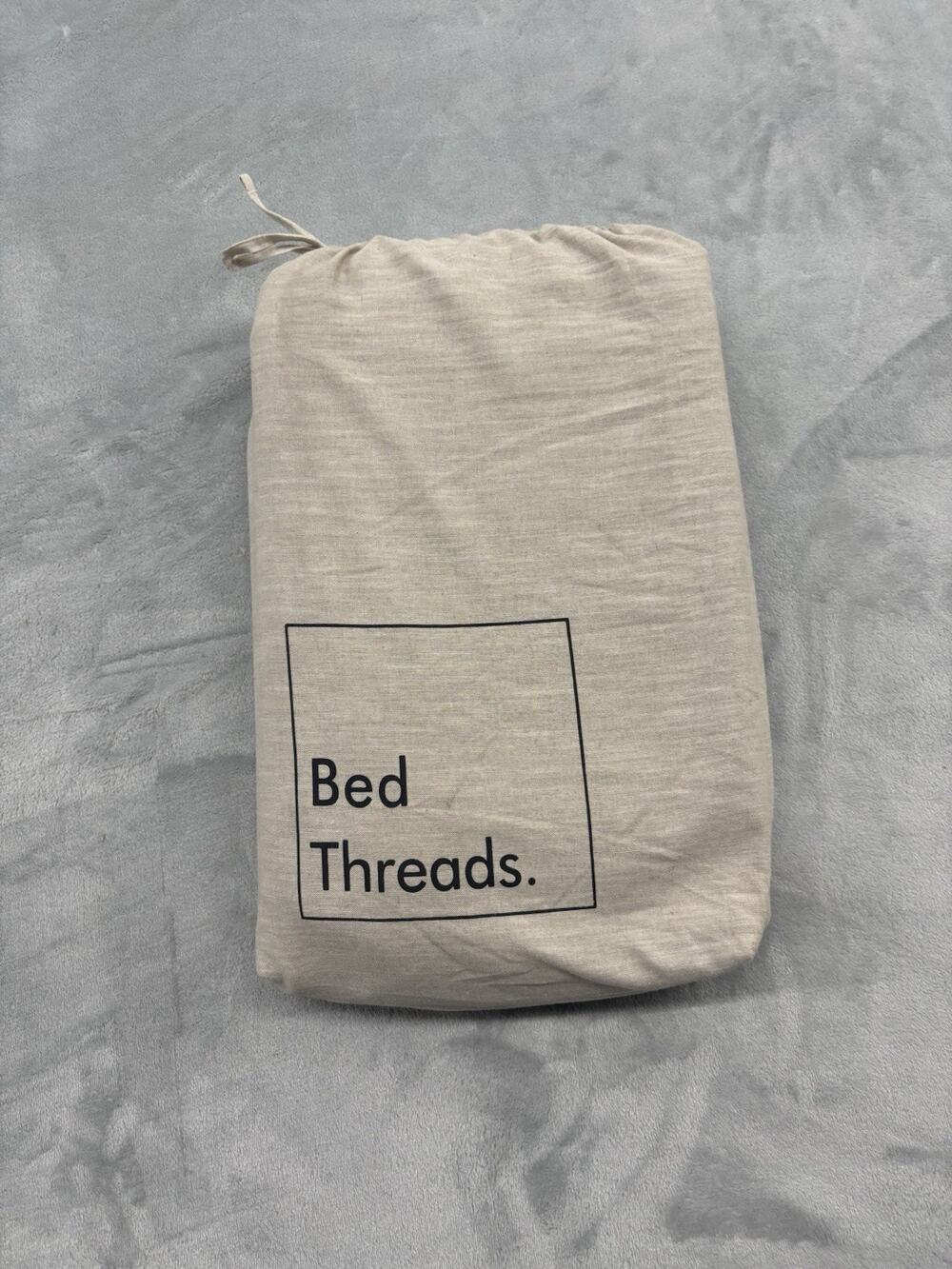 Bed Threads 100% French Flax Linen Duvet Cover Full/Queen In cacao & Hazelnut